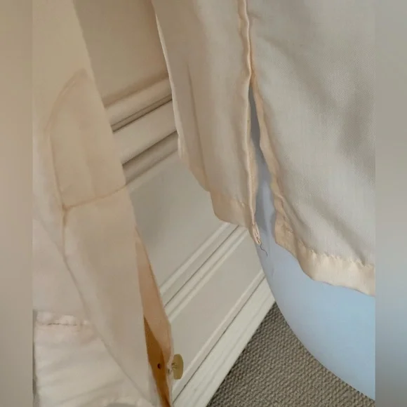 Vtg silk Christian Dior for Saks Fifth Avenue-Vintage Cream Women's Blouse- - Picture 6 of 16